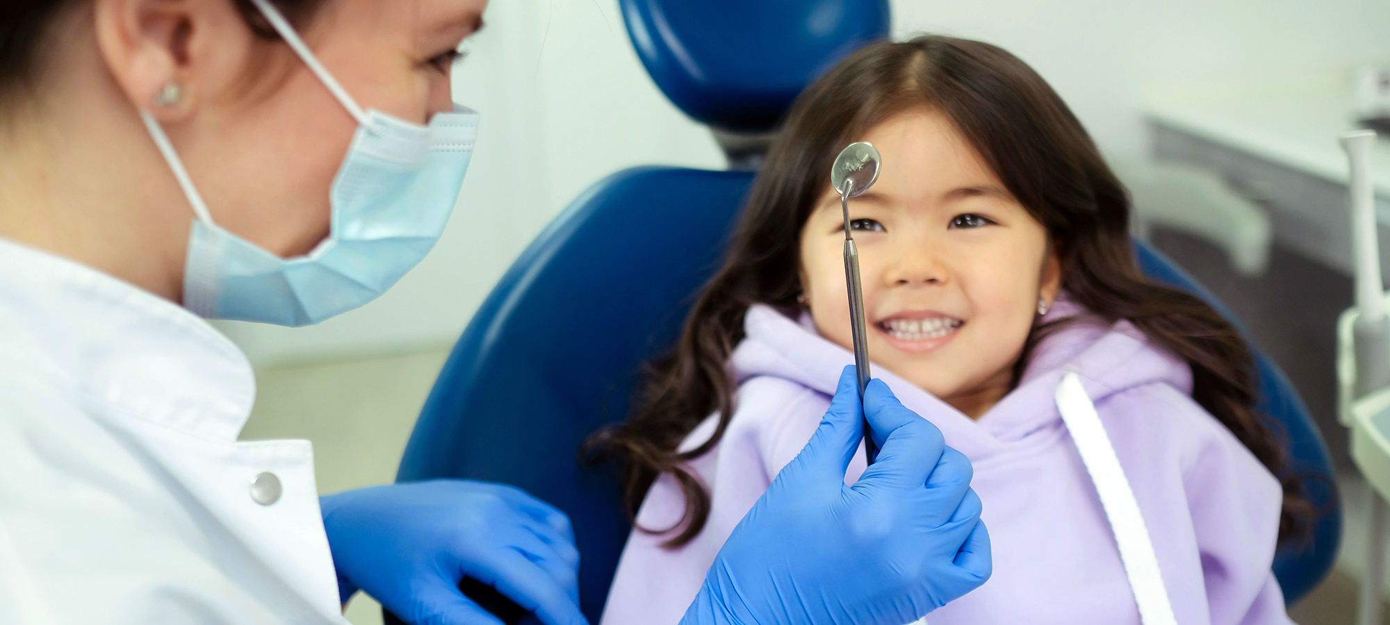 Child at dentist office