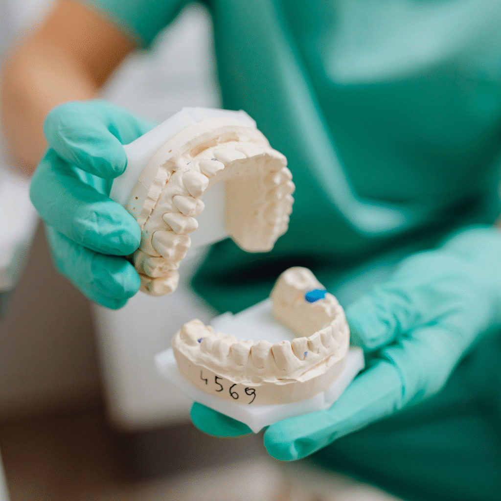 A close-up, high-quality photo of a person smiling confidently after a restorative dental procedure at Smile Center Silicon Valley.